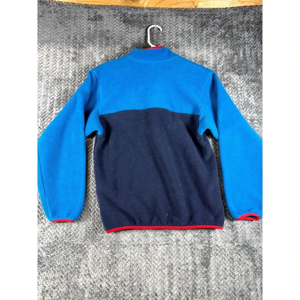 Patagonia Worn Wear Synchilla Snap-T Kids XL 14 Blue Fleece Lightweight Pullover